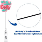 “What Would Dolly Do? Funny Nurse Badge Reel, Cute Retractable ID Card Badge - Image 5