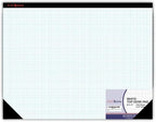 Graph Paper Pad 22"x17", 50 Sheets, 1/4 Inch Grid, 80 GSM, Engineering Drafting by AUKSALES