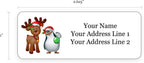 Christmas Holiday Personalized Return Address Labels - Christmas Themed and Design - 1.25" Envelope Seals Included - Made in the U.S.A. (120 Labels)