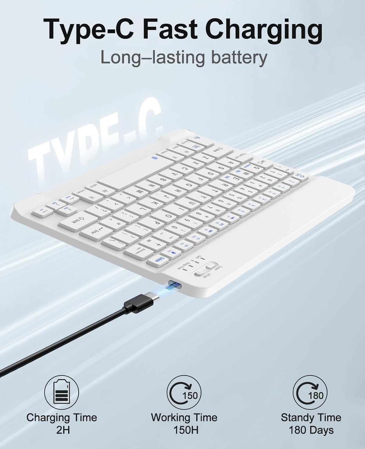 Keyboard Case for Samsung Galaxy Tab A11+ Plus/A9+ Plus 11 inch, Magnetic Det...