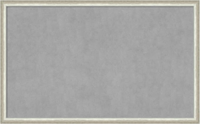 Amanti Art Silver Framed Magnetic Board 26x42 Large Vision Board by AmantiArt