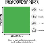 15 Sheets Green Cardstock 12"x12", 250gsm/90lb Heavyweight Cardstock Paper - Image 2