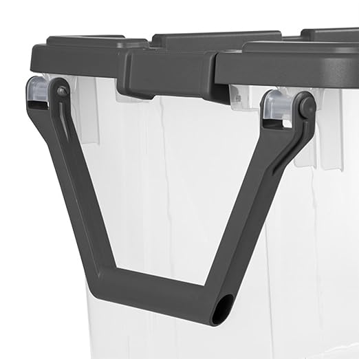 Sterilite 6-Pack Modular Stacker Box, Durable Clear Plastic Storage Bins - Image 7