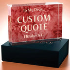 Personalized Gifts, Custom Quote Block Letter Board, Crystal-Clear Acrylic - Image 4