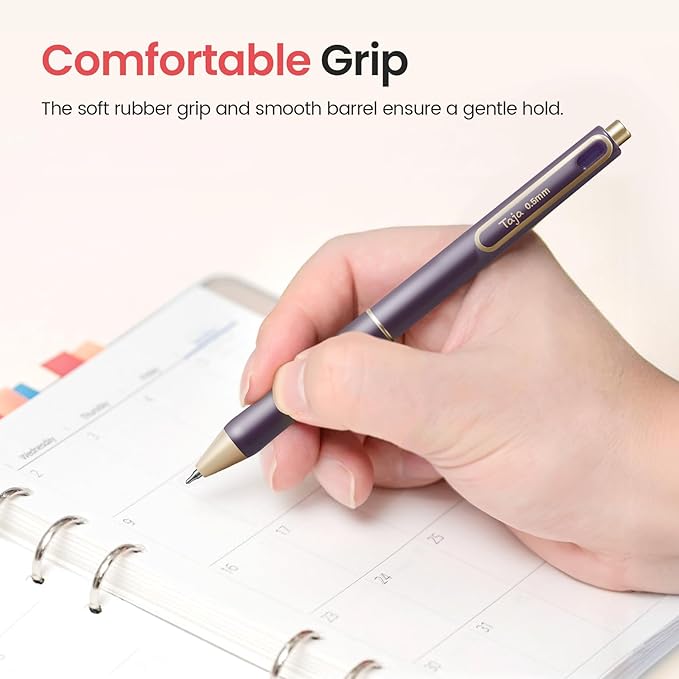 Taja Gel Pens, 0.5mm Fine Point Smooth Writing Pens - Image 5