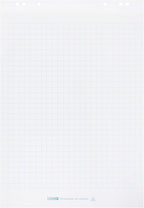 LANDRÉ Flipchart Paper Squared 20 Sheets per Pad 6 Holes Pack of 5