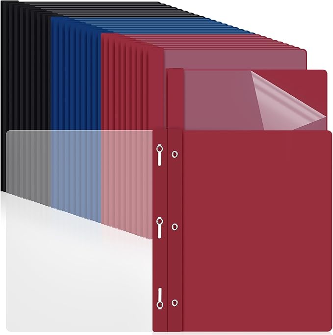 Feifeiya 48 Pack Plastic Report Covers by Feifeiya