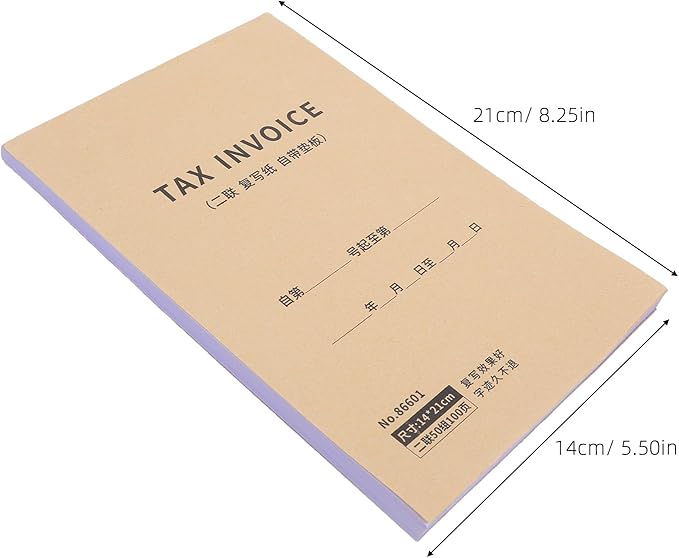 ibasenice Business Invoice Receipt Book 2-Part English Tax Invoice Retail Order - Image 6