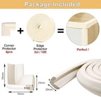 Baby Proof Corners and Edges Protector 10ft Edge+4 Corner Guard, Fireplace Baby - Image 6