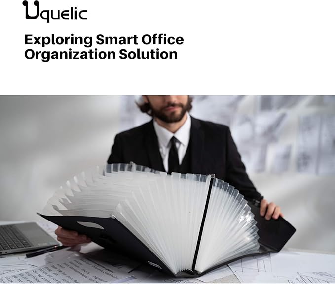Uquelic 26 Pockets Expanding File Folder Organizer - Image 7