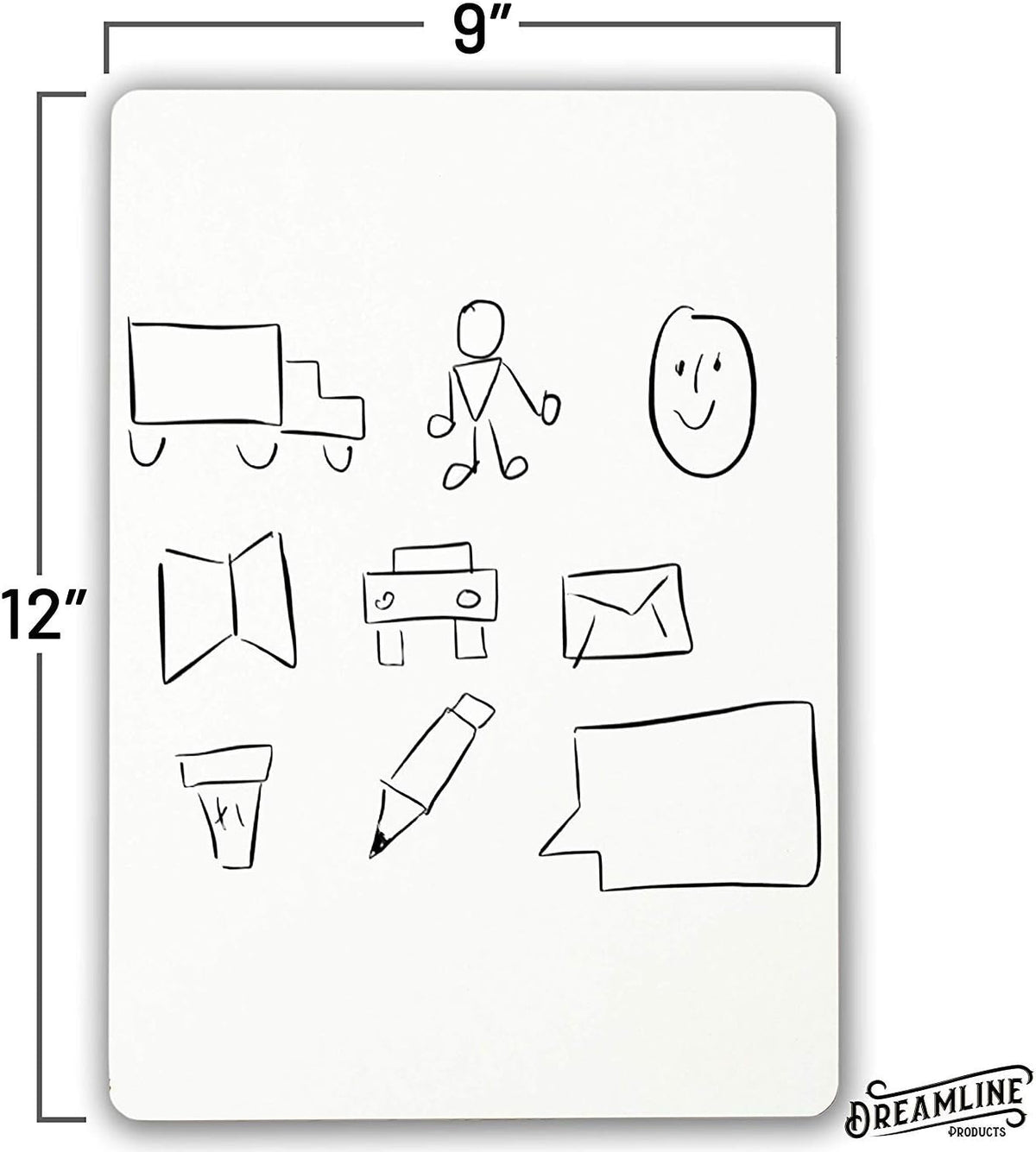 Dry Erase Boards [30pc Double Sided] Lapboards with ClearWipe Coating! Small ...