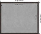 Amanti Art Black Framed Magnetic Board 43x51 Oversize Vision Board - Image 4
