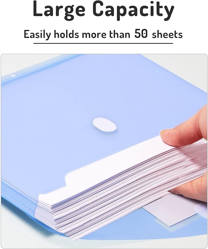 Forvencer Binder Pocket, 36 Pack Super Heavyweight Poly Binder Pocket - Image 4