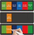 Office Door Signs with 6 Printed Status Options – Do Not Disturb, Out of Office by EliteSign