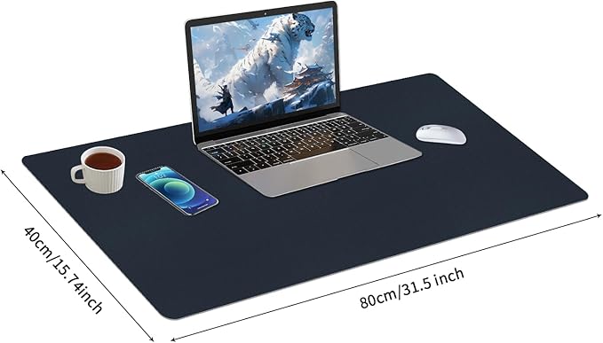 Bloss Dark Blue Desk Mat, Desk Matt - Image 4