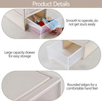Buyitt 4-Pack 19 Quart Stacking Drawer, Stackable Modular Plastic Drawers - Image 4