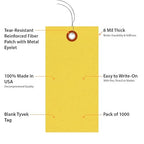 SmartSign “Yellow Tyvek Shipping Tags - Image 5