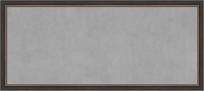 Amanti Art Black Framed Magnetic Board 23x51 Oversize Vision Board by AmantiArt