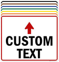 Custom Arrow, Custom Directional Sign, Up Arrow, 24x30 Inches, 55 mil thick by MySignCenter
