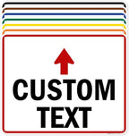 Custom Arrow, Custom Directional Sign, Up Arrow, 24x30 Inches, 55 mil thick by MySignCenter