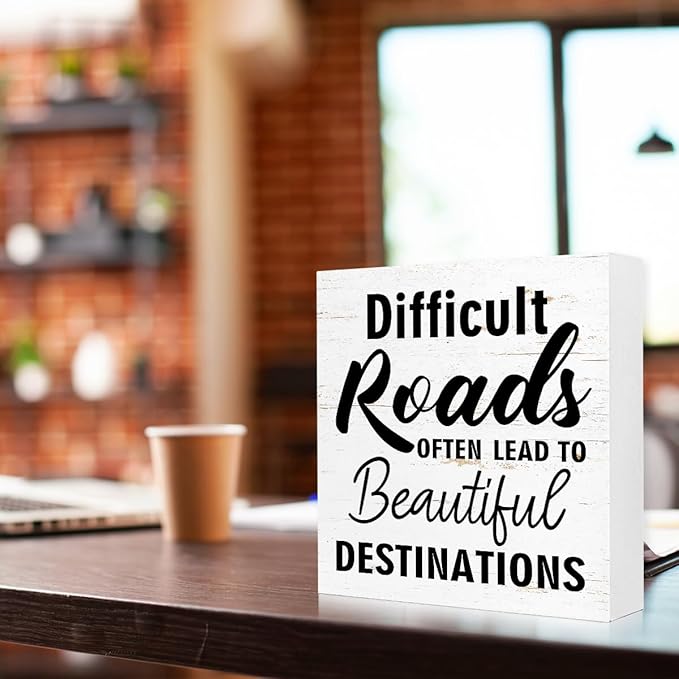 Inspirational Wood Box Sign - Image 3