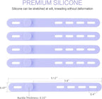 Donruby 24Pcs Silicone Cable Ties - Image 2