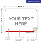 Custom Sign, Personalized Metal Signs, Customize - Image 2
