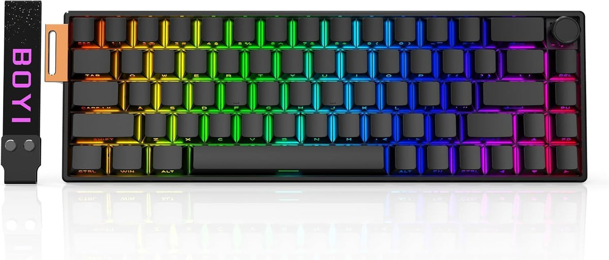 BOYI 66Pro-Flash Aluminum Magnetic Switch Gaming Keyboard,TMR/HE Keyboard Gam...
