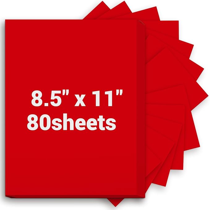 Cardstock Paper, 80 Sheets Christmas Card Stock, 200GSM Thick Printer Paper by Glyanlee