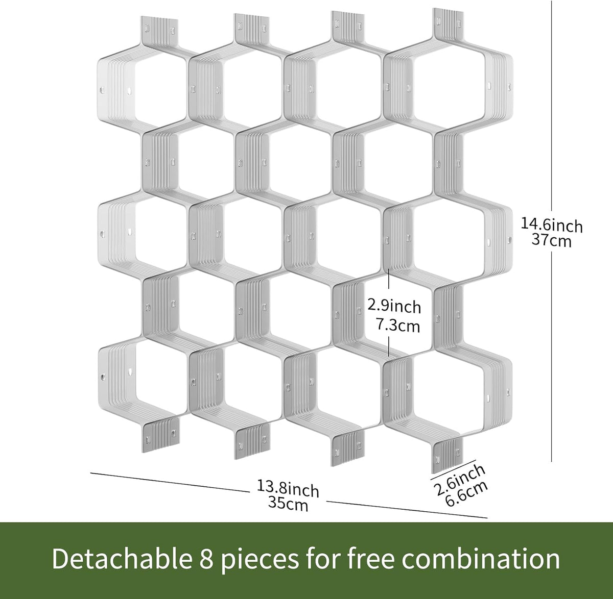 Honeycomb Separator Adjustable Drawer Organizer Divider for Underwear Belt-Sc...