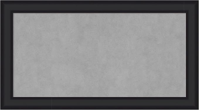 Amanti Art Black Framed Magnetic Board 15x27 Small Vision Board by AmantiArt