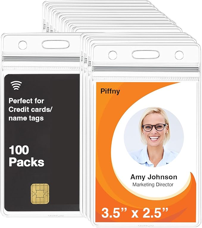Clear ID Holder for Lanyard by Piffny