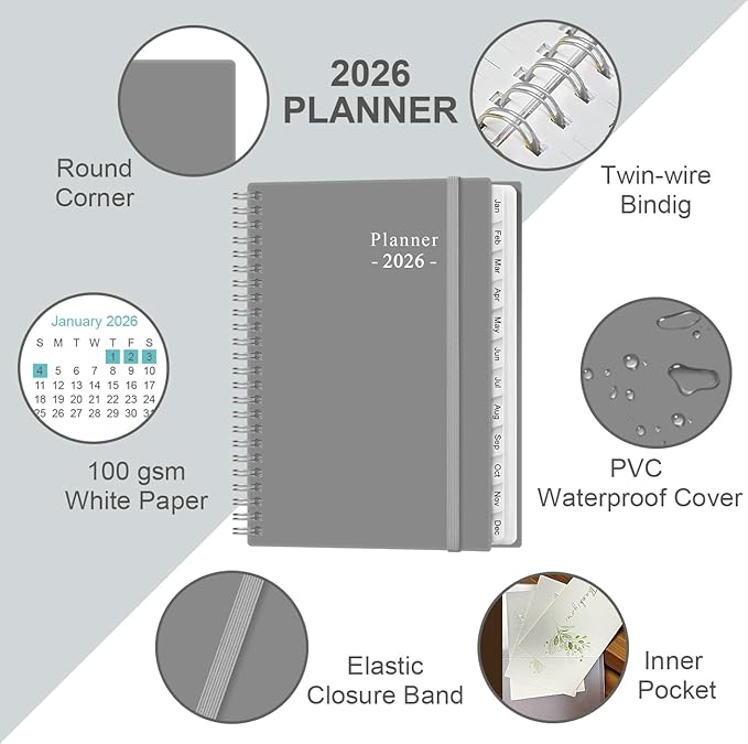 2026 Planner - Planner 2026 from January 2026 - December 2026, Weekly & Monthly - Image 2