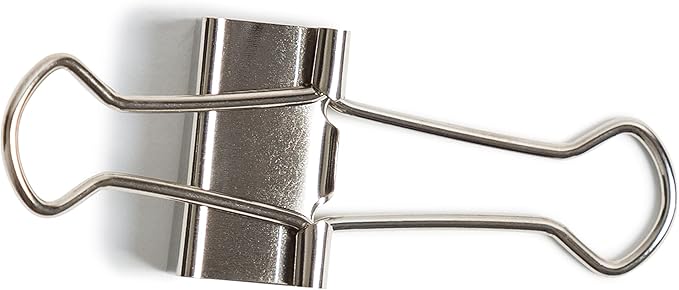 U Brands Small Binder Clips, Metallic Silver, Office Organization Supplies - Image 4