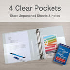 Cardinal 3 Ring Binder, 1.5 Inch Premier Easy Open Binder, ONE-Touch Locking - Image 5