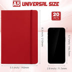 Honoson 20 Pack Lined Journal Notebooks A5 Hardcover Executive Notebook 5.5" x - Image 2