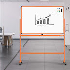 Whiteboard on Wheels, 48x32 Inches Mobile Whiteboard, Rolling Dry Erase Board - Image 9