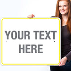 Personalized Custom Customize for Office, Delivery Yellow Sign, 24x30 Inches - Image 2