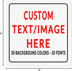 Custom Sign Personalized Custom Metal Sign, Customize - Image 7