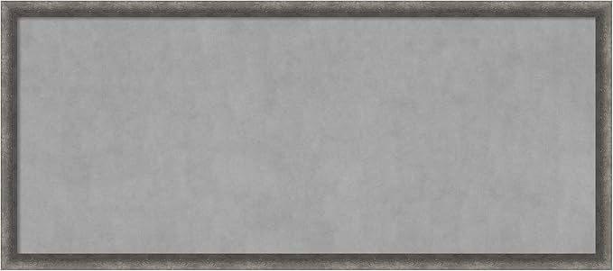 Amanti Art Grey Framed Magnetic Board 22x50 Oversize Vision Board by AmantiArt