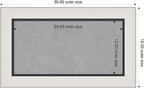 Amanti Art Silver Framed Magnetic Board 18x30 Small Vision Board - Image 2