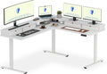 FLEXISPOT 71" Large L Shaped Standing Desk Electric Corner Table