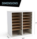 Safco Wooden Paper and Mail Organizer - Image 5