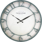Presentime & Co 21" Farmhouse Series Wall Clock, Vintage Style, Retro Clock by Presentime