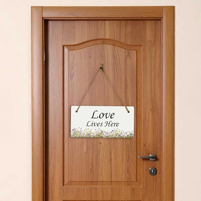 Signs ByLITA Wildflower Meadow Personalized Hanging Wall or Door Sign | Custom - Image 5