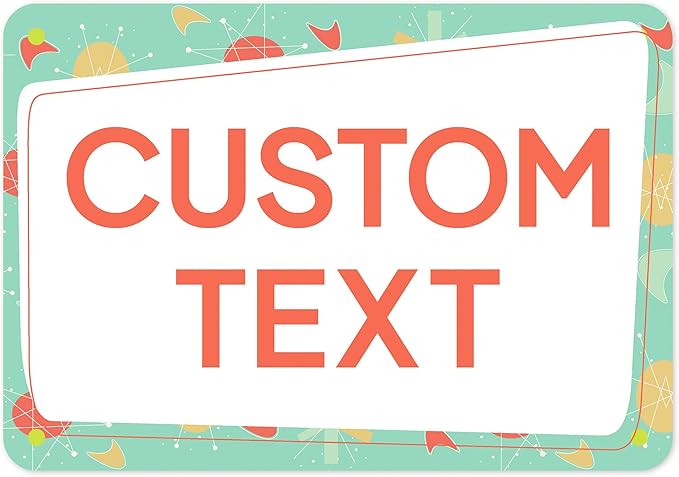 Custom Sign, Custom Street Sign, 11 Font Colors, 13 Font Styles, 4 Hole Options by MySignCenter