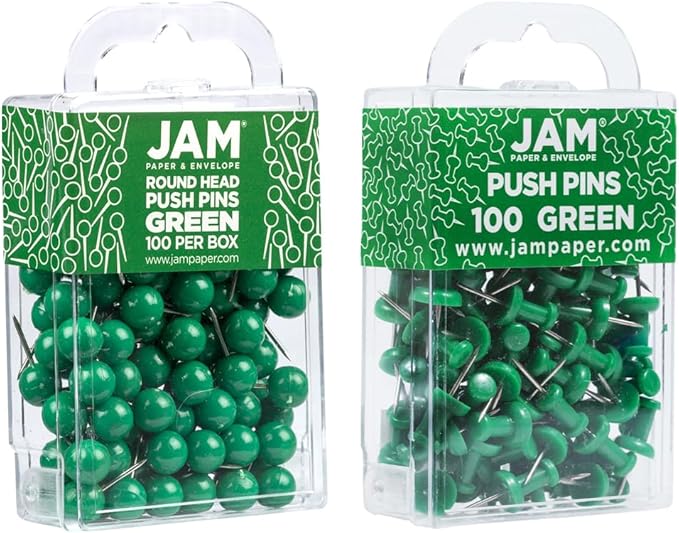 JAM PAPER Colorful Push Pins - Image 2