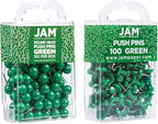 JAM PAPER Colorful Push Pins - Image 2