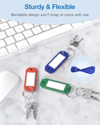 ttstar 40 Pack Key Tags Identifiers – Hexagon Design Key Rings - Image 7