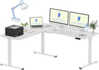 FLEXISPOT L Shaped Standing Desk, 71 x 63 Inch Electric Height Adjustable by FlexiSpot